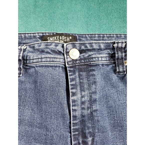 Smoke & Ash Jeans Size 38x32 Mens Blue Pants Stretch Denim Byron Straight - Picture 6 of 12